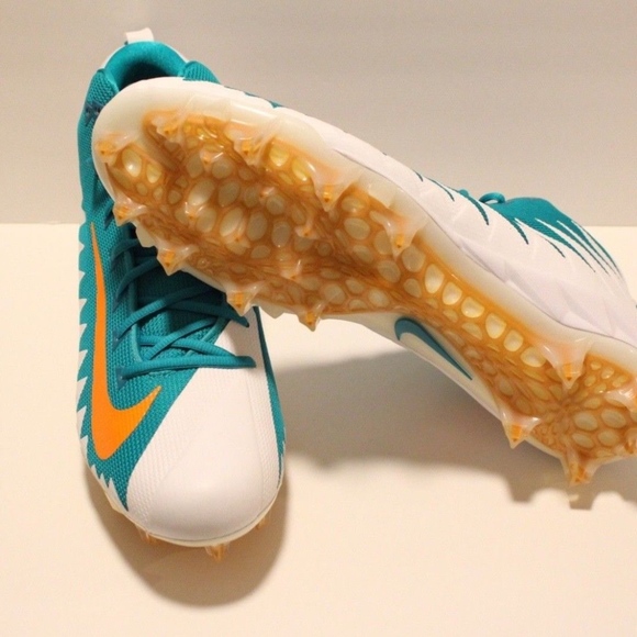 Nike Other - Nike NWOT Mens Teal Orange Football Cleats